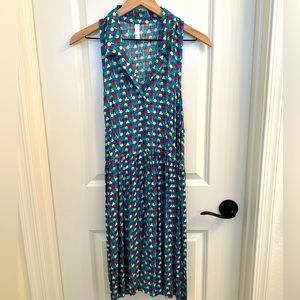 Xhilaration Tree Print Sleeveless Dress Sz XL